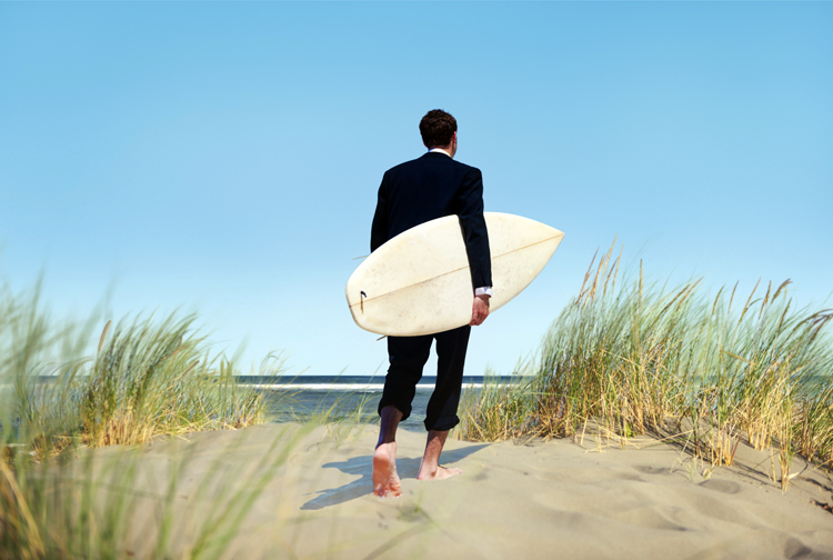 Surfing: if you're a CEO, swap your business suit for a wetsuit | Photo: Shutterstock