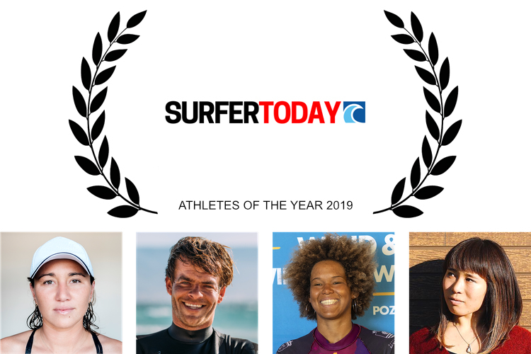 Carissa Moore, Nick Jacobsen, Sarah-Quita Offringa, and Sari Ohhara: SurferToday's "Athletes of the Year 2019"