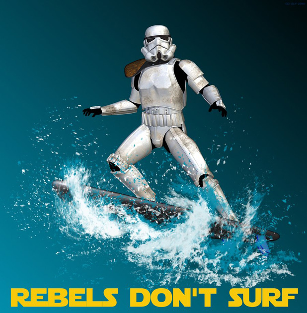 Surfing and surfers in the Star Wars world