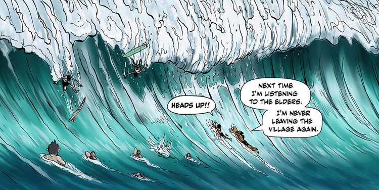 Island Kingdom: Surf or Die: a surf comic by Hiroshi Mori