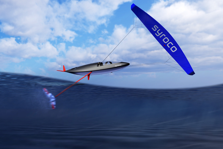 Moonshot #1 by Syroco: the sailing craft uses a kite to propel itself at high speed across the water | Photo: Syroco