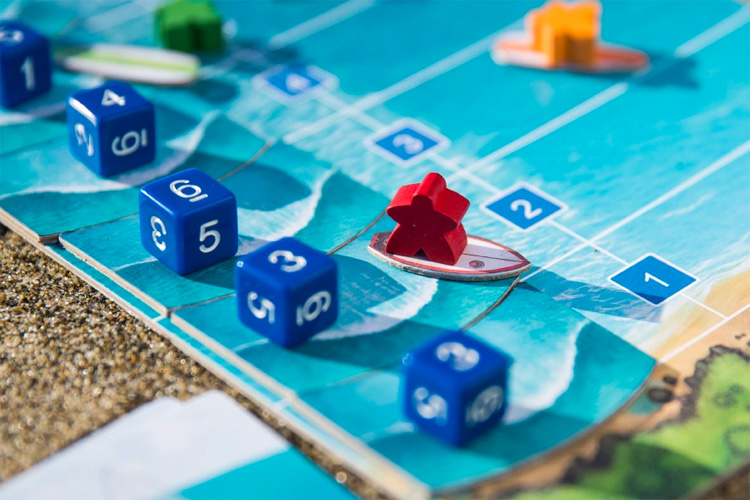 Tavarua: a surfing board game for up to six players