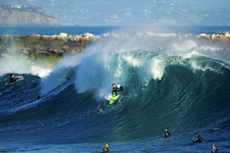 The Wedge: probably California's most punishing wave | Photo: Wilson/Red Bull