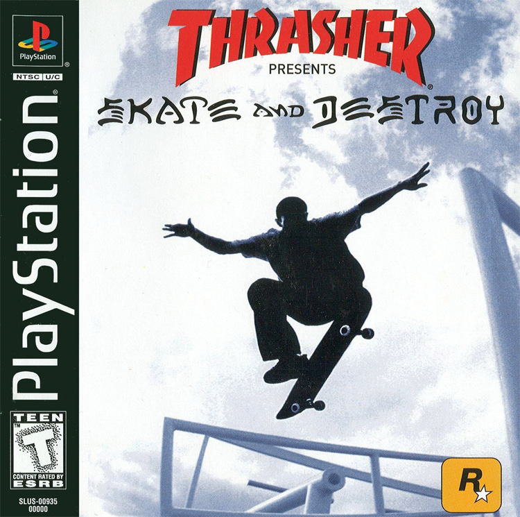 Thrasher Presents Skate and Destroy: the video game released in 1999 for Playstation