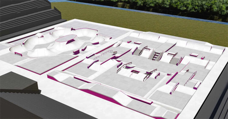 Tokyo 2020: the official Olympic skateboarding street and park courses | Illustration: California Skateparks