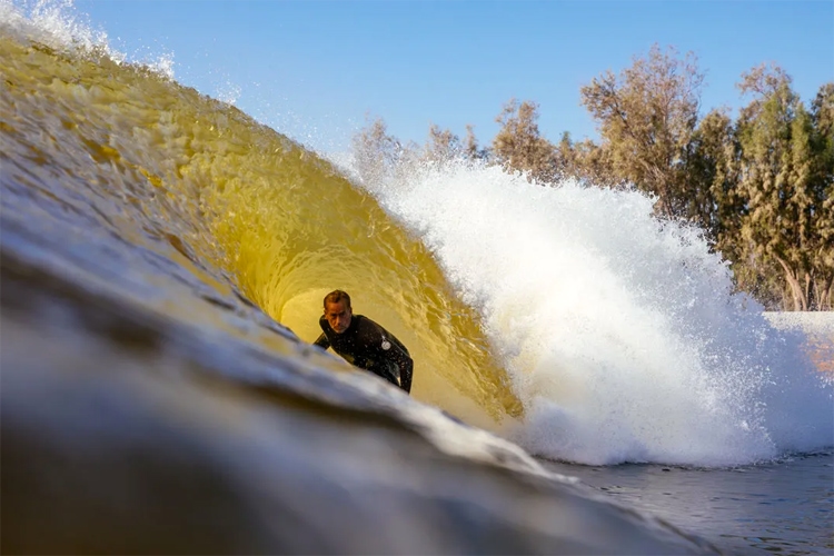 Tom Curren: riding Kelly Slater's wave at the Surf Ranch | Photo: Rip Curl