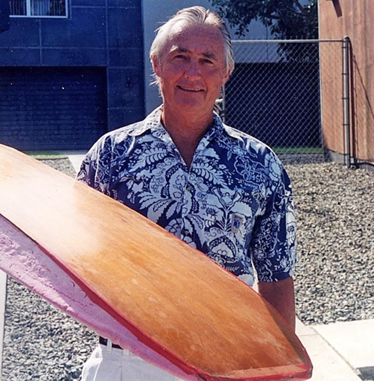 Tom Morey: he never stopped developing new surf-related gear | Photo: Morey Archive