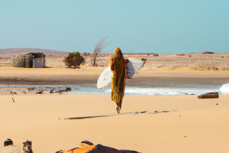 Amina: the Tuareg girl who dreamed of becoming a professional surfer | Illustration: SurferToday