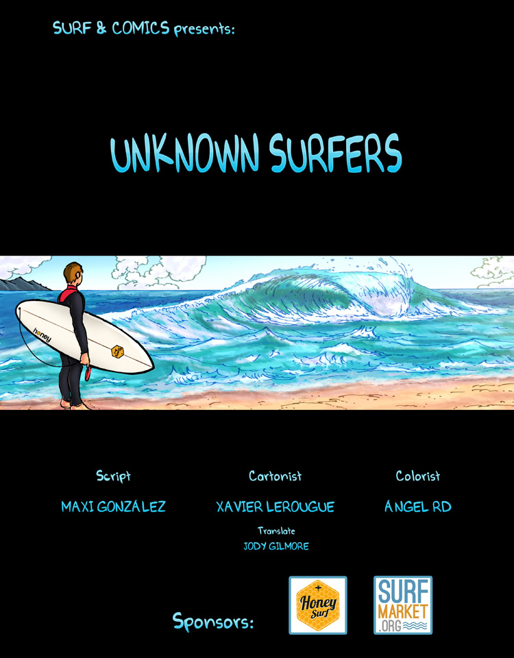 Unknown Surfer: a surf comic strip by Maxi González