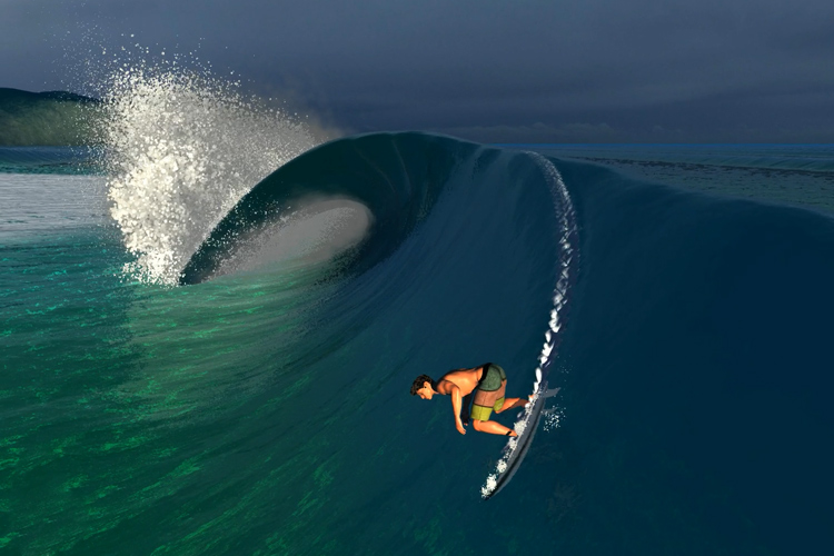 Virtual Surfing: the PC game allows you to get barreled and perform a broad range of maneuvers | Photo: Waveor