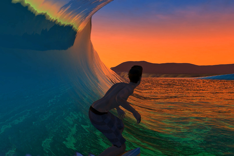 Virtual Surfing: the ultra-realistic 3D game features stunning graphics | Photo: Waveor