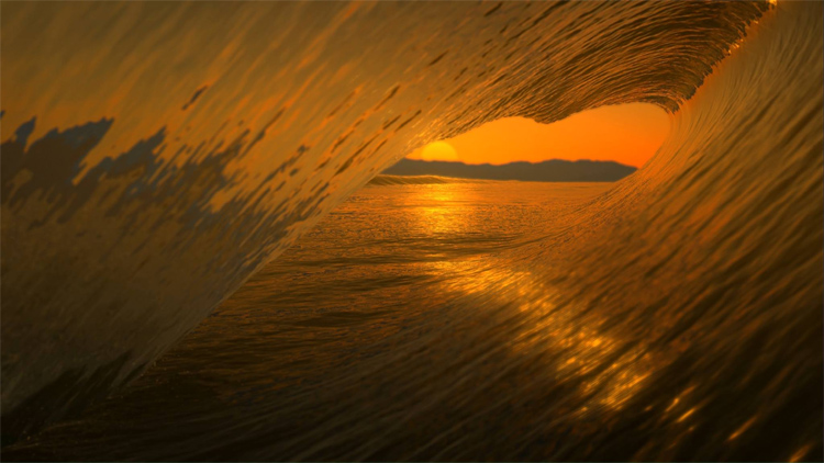 Virtual Surfing: the game features impressive simulations of the water's surface | Photo: Waveor