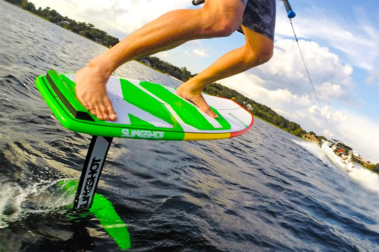 Wake foiling: blending the pleasures of wakeboarding with hydrofoil innovation | Photo: Slingshot