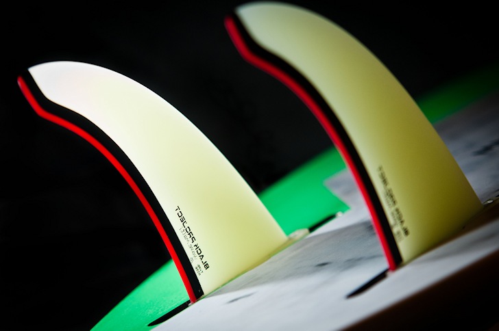 Windsurfing fins: they provide drive and looseness