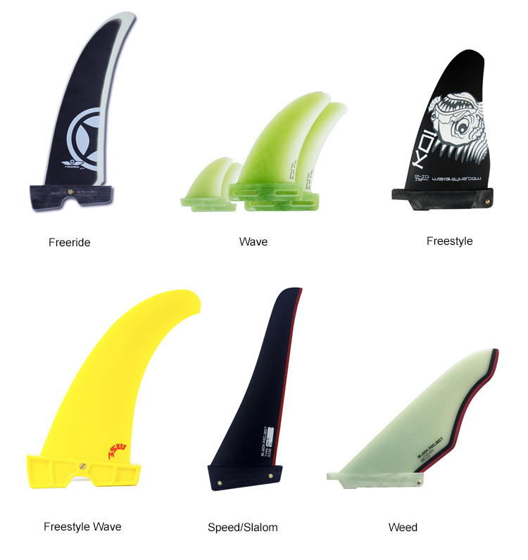 Windsurfing Fins: Freeride, Wave, Freestyle, Freestyle Wave, Speed/Slalom, and Weed