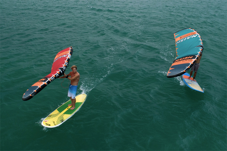 Wing stand-up paddleboarding (SUP): blending wave with wind sports | Photo: Naish