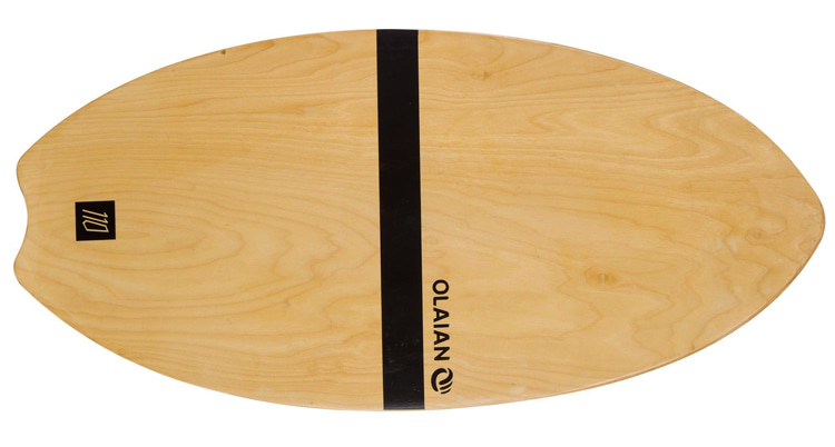 Wooden skimboards: durable enough for flatland and rails | Photo: Decathlon