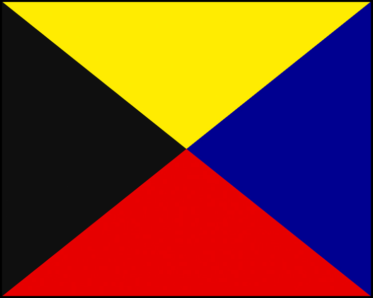 Z (Zulu) | Nautical Flag