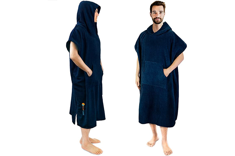 Details about   Surf Poncho Changing Towel Robe for Adults Men Women,Hooded Wetsuit Change Ponch 